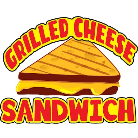 Signmission Safety Sign, 9 in Height, Vinyl, 6 in Length, Grilled Cheese Sandwich, 16-Grilled Cheese Sandwich D-DC-16-Grilled Cheese Sandwich